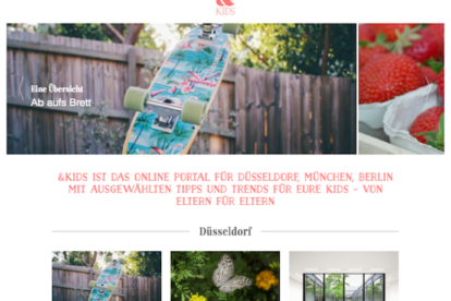 andkids, Online Portal für Familien in Berlin, Düsseldorf, München