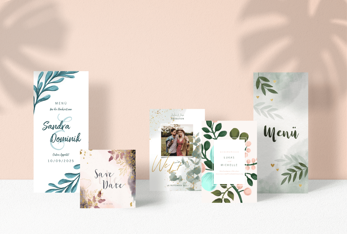 Wie gestaltet man eine Hochzeitskarte