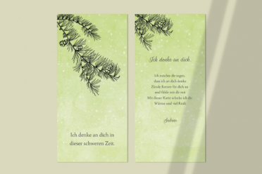 Text Weihnachtskarte bei Trauer und Tod Send a Smile Blog