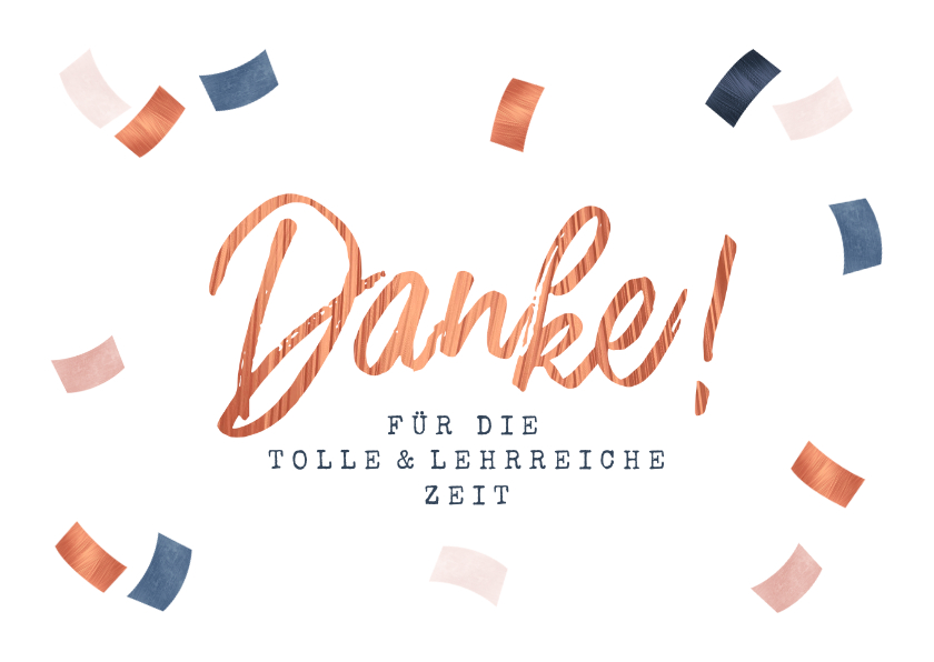 Dankeskarten - Dankeskarte Abschied Arbeit / Studium / Praktikum / Lehre
