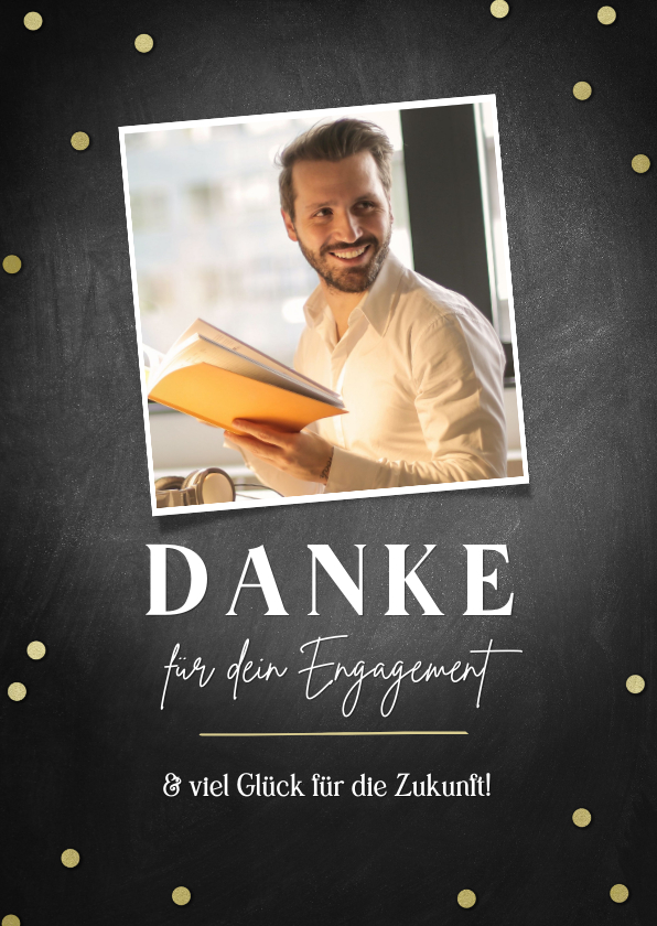 Dankeskarten - Dankeskarte für Mitarbeiter mit Foto