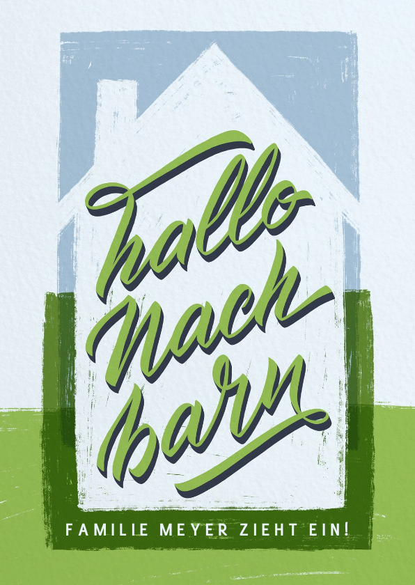 Einladungskarten - Einladung zur Einweihungsfeier "Hallo Nachbarn"