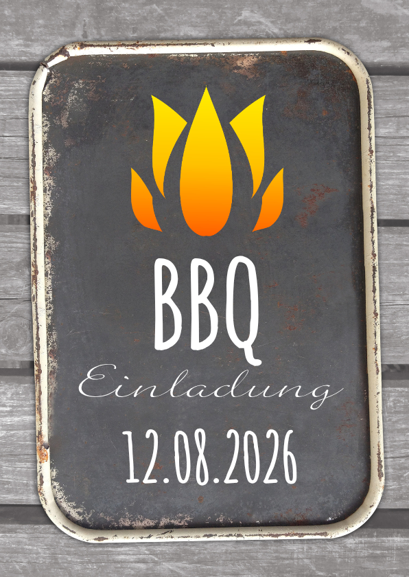 Einladungskarten - Einladungskarte zur Sommerparty BBQ