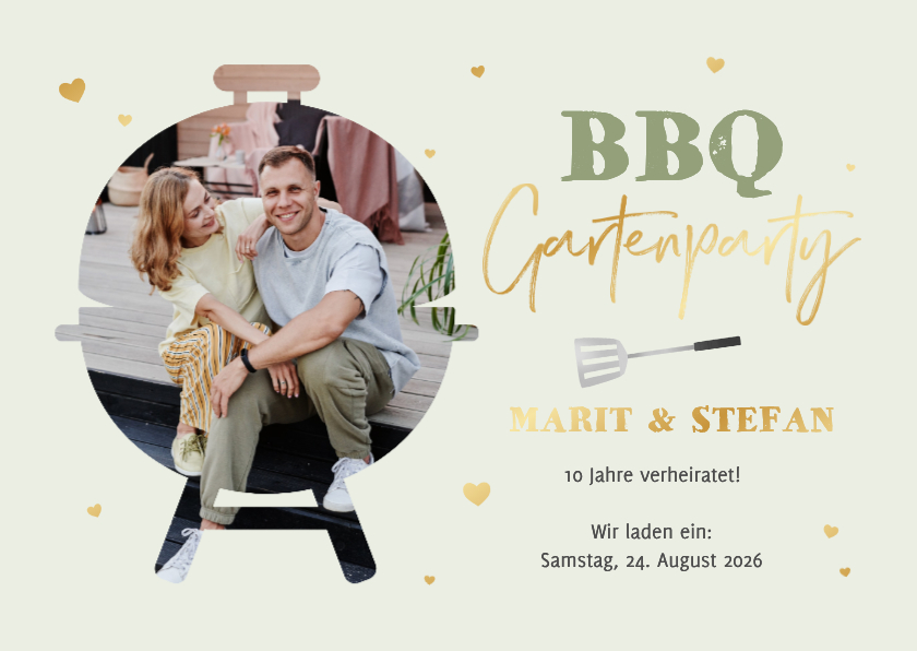 Foto-Einladungskarte BBQ-Gartenparty - Einladungskarten Einladungskarten - Foto-Einladungskarte BBQ-Gartenparty