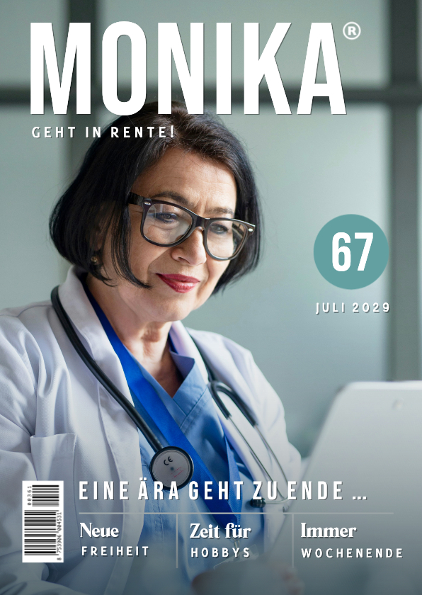 Foto Glückwunschkarte zur Rente Frauen-Zeitschrift - Fotokarten Fotokarten - Foto Glückwunschkarte zur Rente Frauen-Zeitschrift