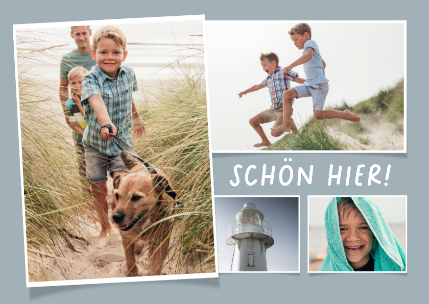 Fotokarten - Foto-Postkarte 4 Fotos