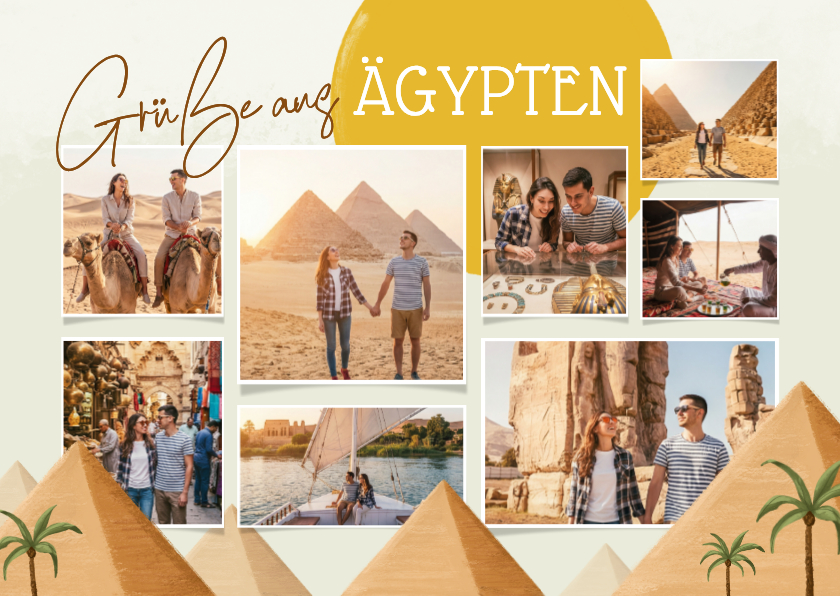 Fotokarten - Fotocollage-Karte Grüße Ägypten
