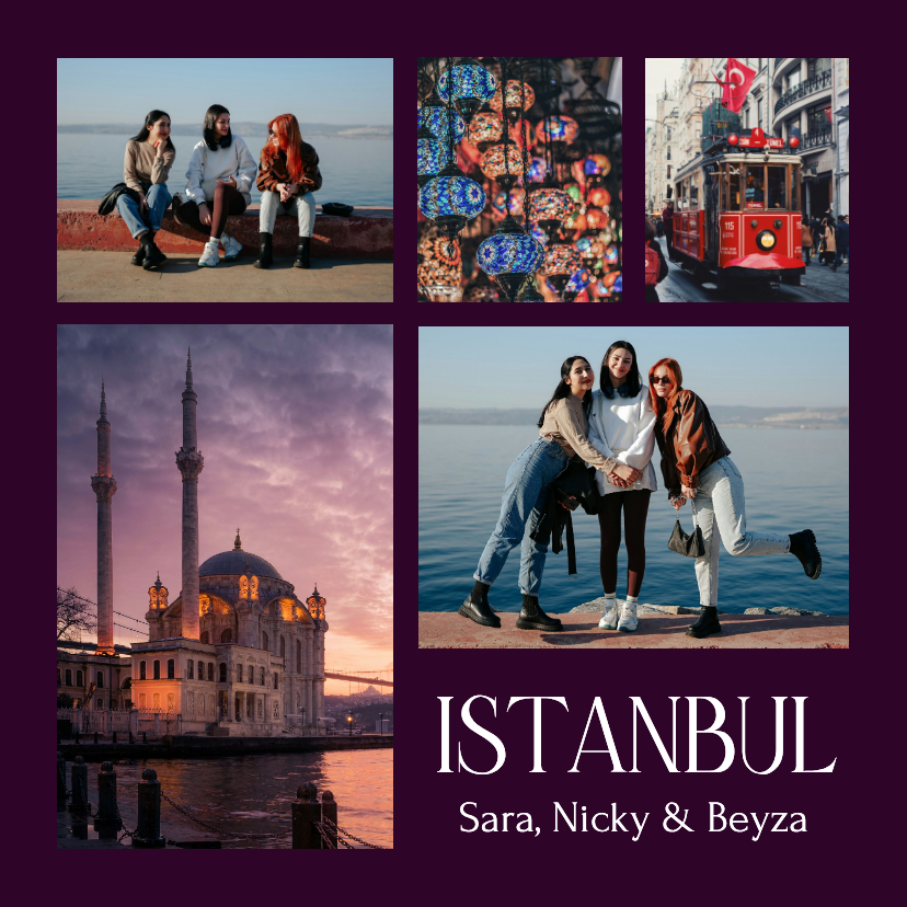 Fotocollagekarte Grüße Istanbul-Türkei - Fotokarten Fotokarten - Fotocollagekarte Grüße Istanbul-Türkei
