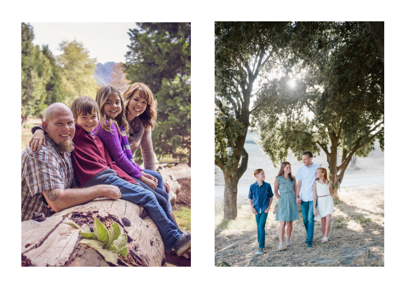 Fotokarten - Fotokarte 2 Fotos einfach Querformat