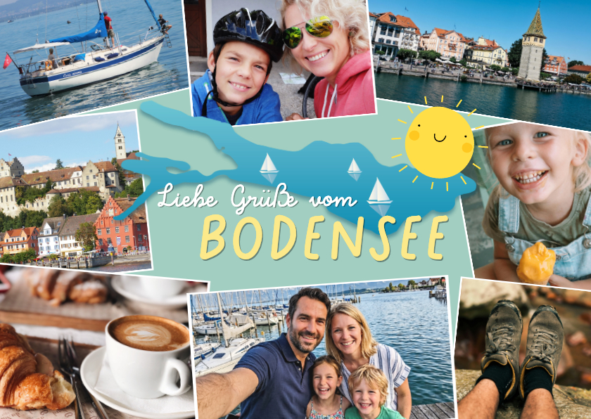 Fotokarte Urlaub Bodensee - Fotokarten Fotokarten - Fotokarte Urlaub Bodensee