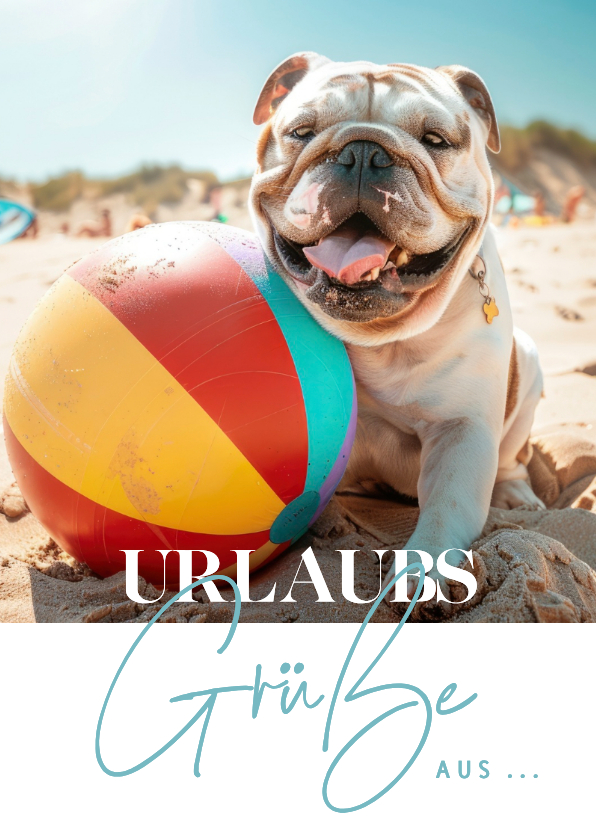 Fotokarte Urlaub mit Hund - Fotokarten Fotokarten - Fotokarte Urlaub mit Hund