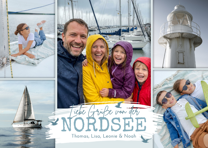 Fotokarte Urlaub Nordsee - Fotokarten Fotokarten - Fotokarte Urlaub Nordsee