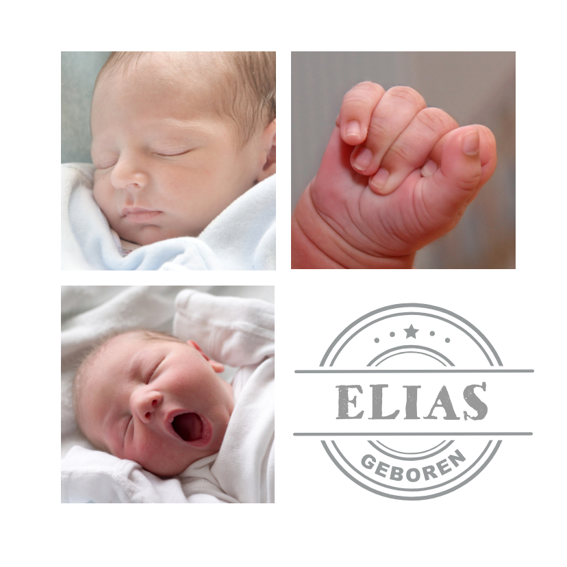 Geburtskarten - Danksagung Geburt eigene Fotos & Stempel