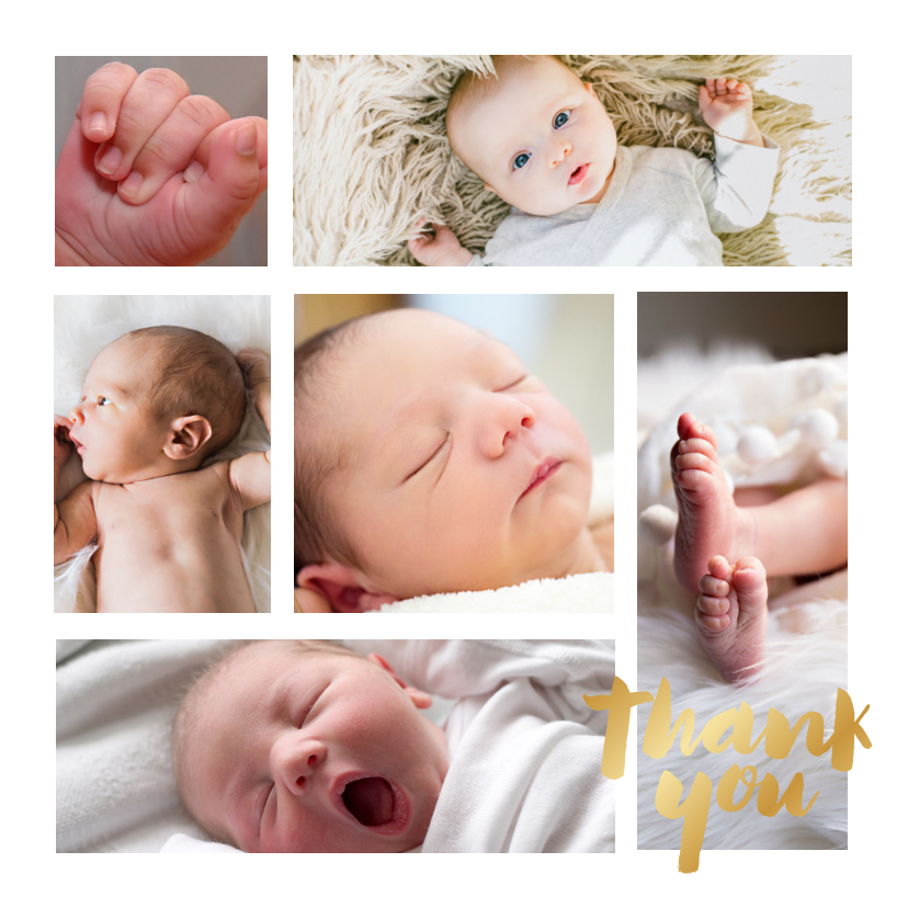 Geburtskarten - Danksagung zur Geburt viele Fotos