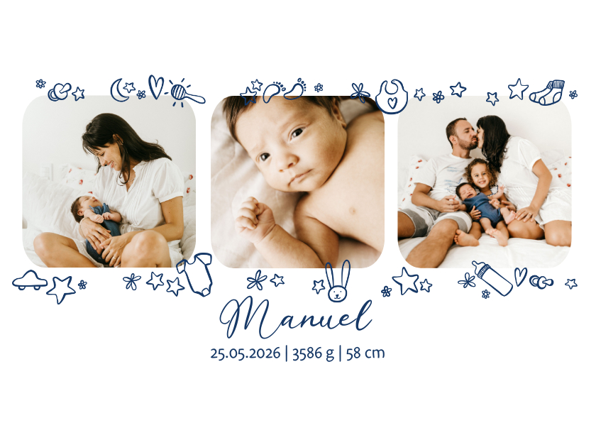 Geburtskarten - Geburtskarte Fotos und Icons