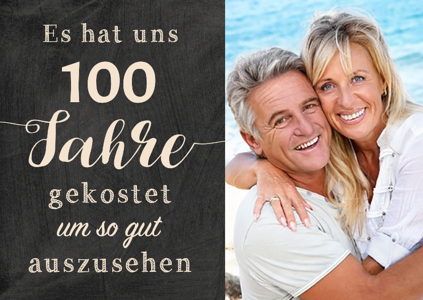 Einladung Gemeinsam Gut aussehen 100 - Geburtstagseinladungen Geburtstagseinladungen - Einladung Gemeinsam Gut aussehen 100
