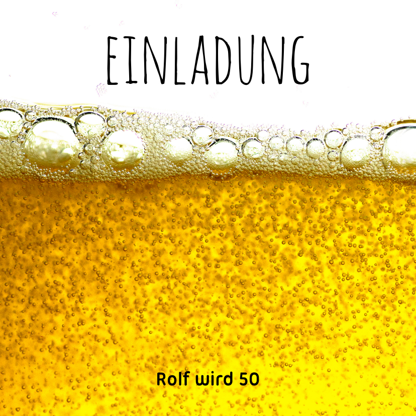 Geburtstagseinladungen - Einladung Prost mit Bier