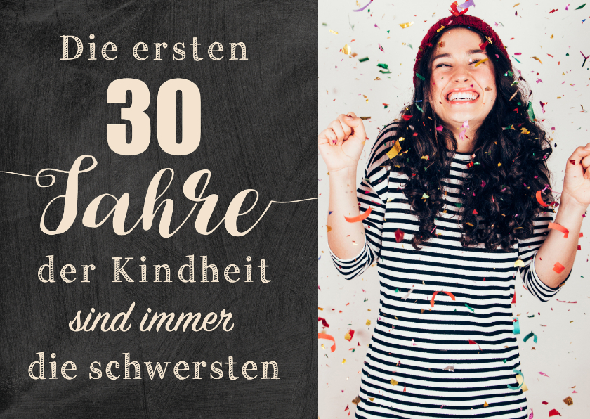 Geburtstagseinladungen - Einladungskarte zum Geburtstag Kindheit 30