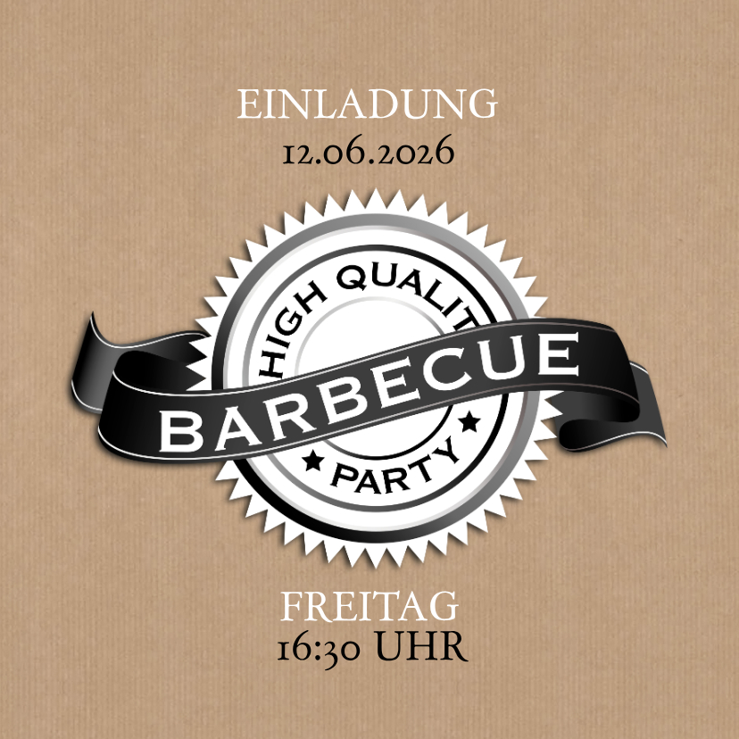 Geburtstagseinladungen - Geburtstagseinladung zur Grillparty