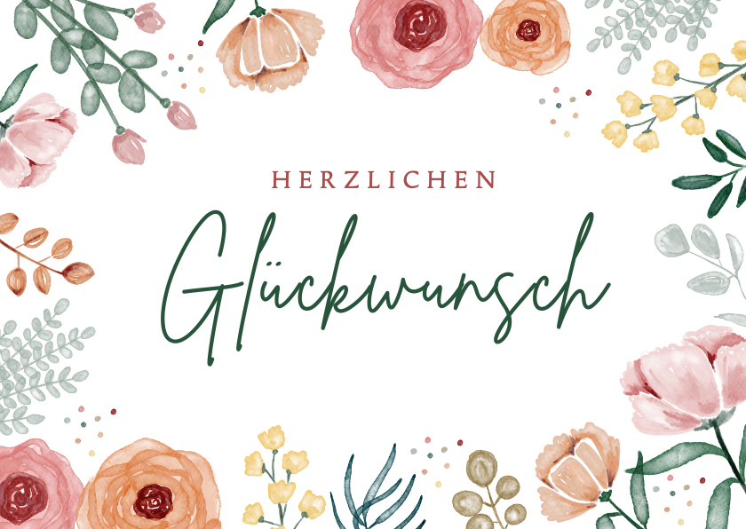 Geburtstagskarten - Blumen-Geburtstagskarte