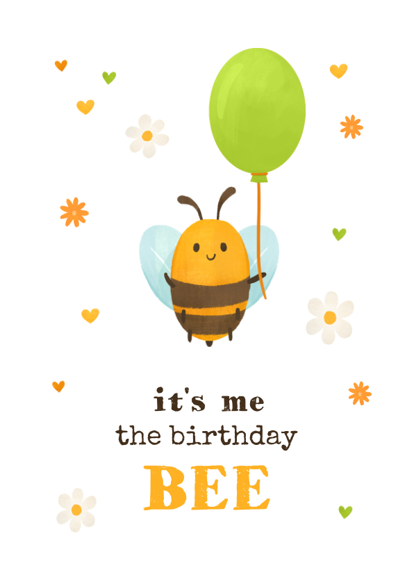 Geburtstagskarten - Geburtstagsgrußkarte 'Birthday Bee'