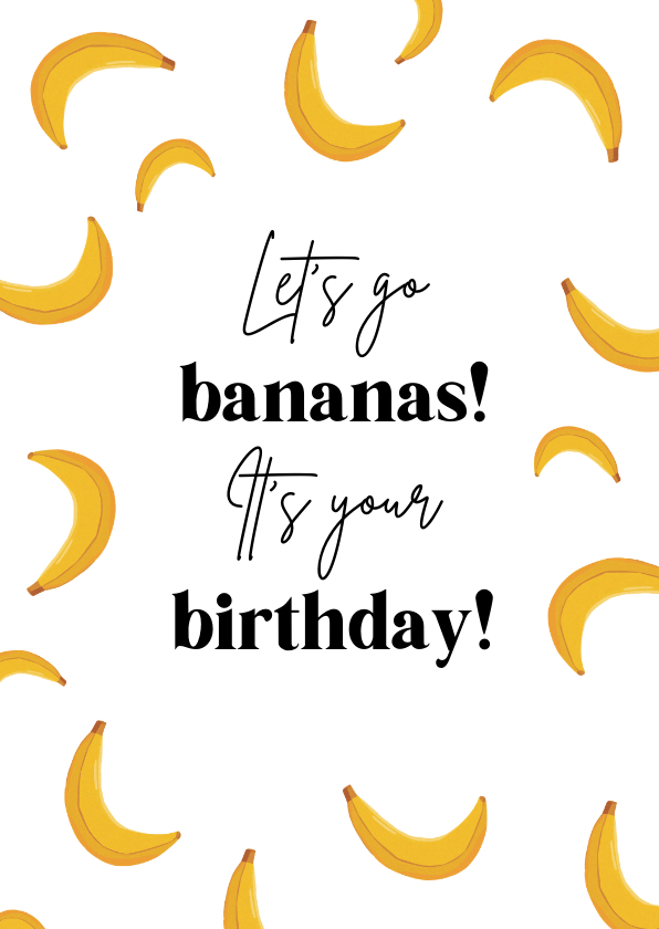 Geburtstagskarten - Geburtstagskarte 'Bananas'