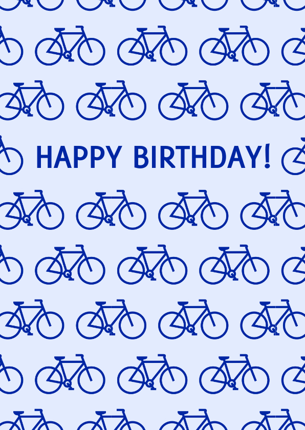 Geburtstagskarten - Geburtstagskarte Fahrräder