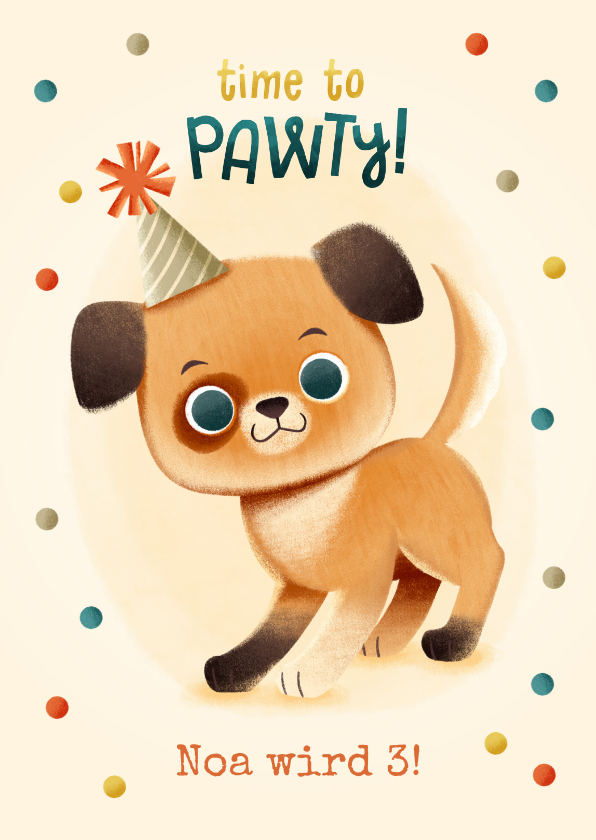 Geburtstagskarten - Geburtstagskarte Kind lustiger Hund