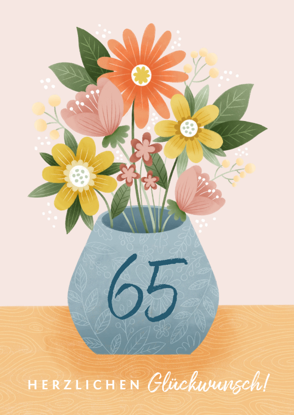 Geburtstagskarten - Glückwunschkarte Blumenstrauß
