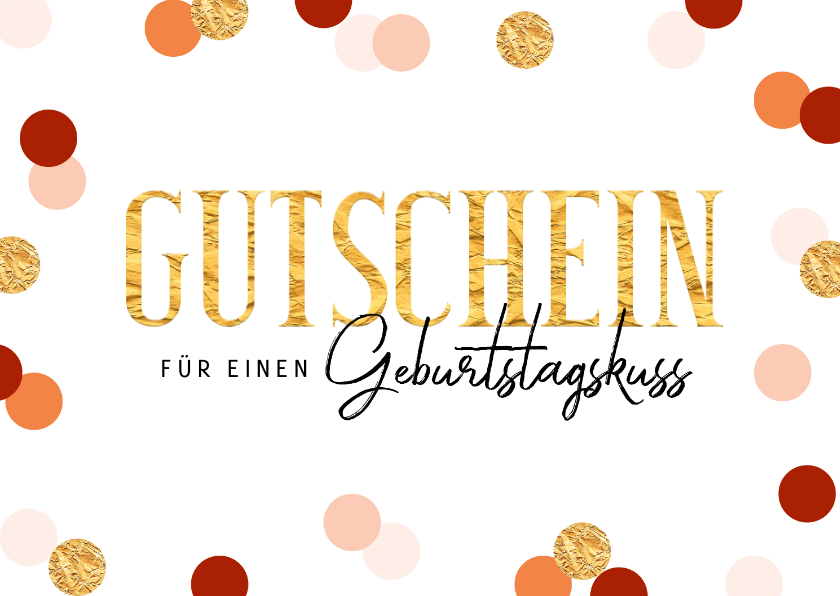 Geburtstagskarten - Gutschein-Glückwunschkarte zum Geburtstag