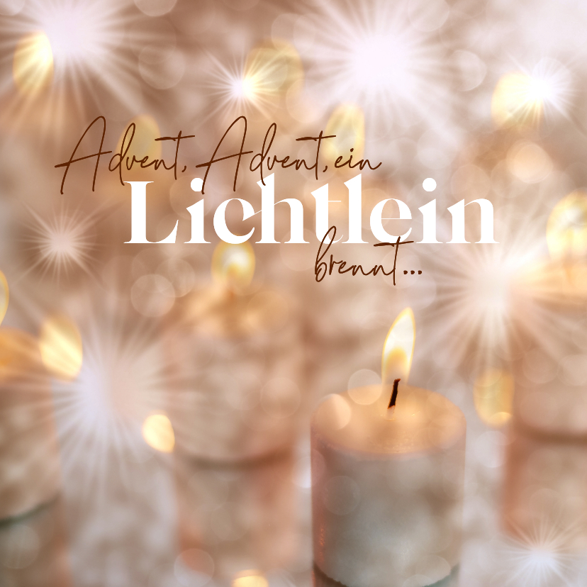 Einladungskarte zur Adventsfeier Kerzenschein - Geschäftliche Weihnachtskarten Geschäftliche Weihnachtskarten - Einladungskarte zur Adventsfeier Kerzenschein