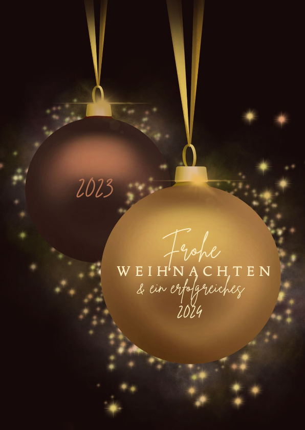 FirmenWeihnachtskarte elegante Send a Smile