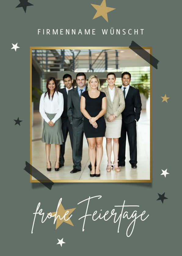 Firmen-Weihnachtskarte 'Frohe Feiertage' Foto - Geschäftliche Weihnachtskarten Geschäftliche Weihnachtskarten - Firmen-Weihnachtskarte 'Frohe Feiertage' Foto
