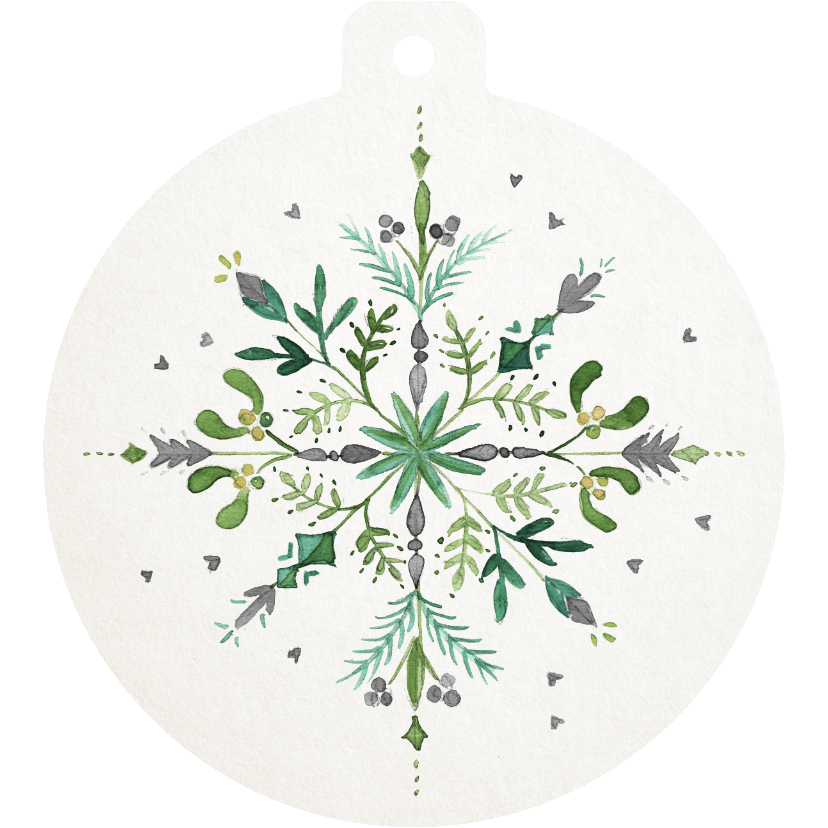 Geschäftliche Weihnachtskarten - Firmen-Weihnachtskarte Stern aus Zweigen Aquarell
