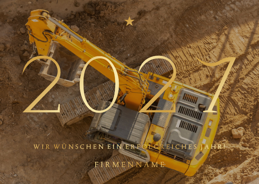 Geschäftliche Weihnachtskarten - Fotokarte 2027 Weihnachtsgrüße Firma Goldschrift
