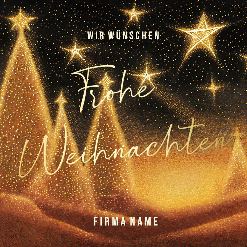 Geschäftliche Weihnachtskarten - Geschäftliche Weihnachtsgrüße Glitzerlichter
