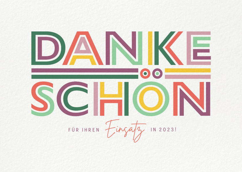 Geschäftliche Weihnachtskarten - Geschäftliche Weihnachtskarte Dankeschön