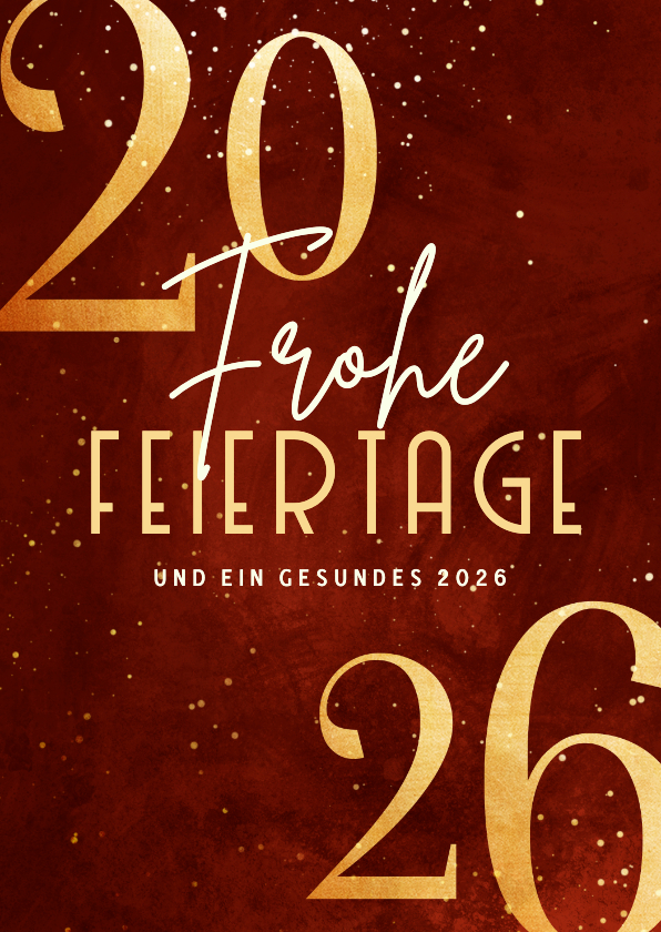 Geschäftliche Weihnachtskarte rotgold - Geschäftliche Weihnachtskarten Geschäftliche Weihnachtskarten - Geschäftliche Weihnachtskarte rotgold