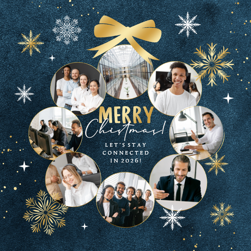 Geschäftliche Weihnachtskarte 'Stay connected' - Geschäftliche Weihnachtskarten Geschäftliche Weihnachtskarten - Geschäftliche Weihnachtskarte 'Stay connected'