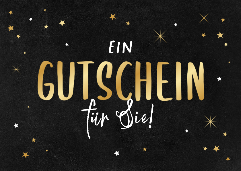 Gutscheinkarte Weihnachten Mitarbeiter Goldschrift - Geschäftliche Weihnachtskarten Geschäftliche Weihnachtskarten - Gutscheinkarte Weihnachten Mitarbeiter Goldschrift