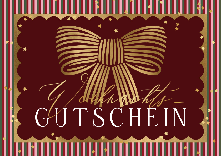 Geschäftliche Weihnachtskarten - Weihnachtsgutschein Karte Dankeschön Mitarbeiter