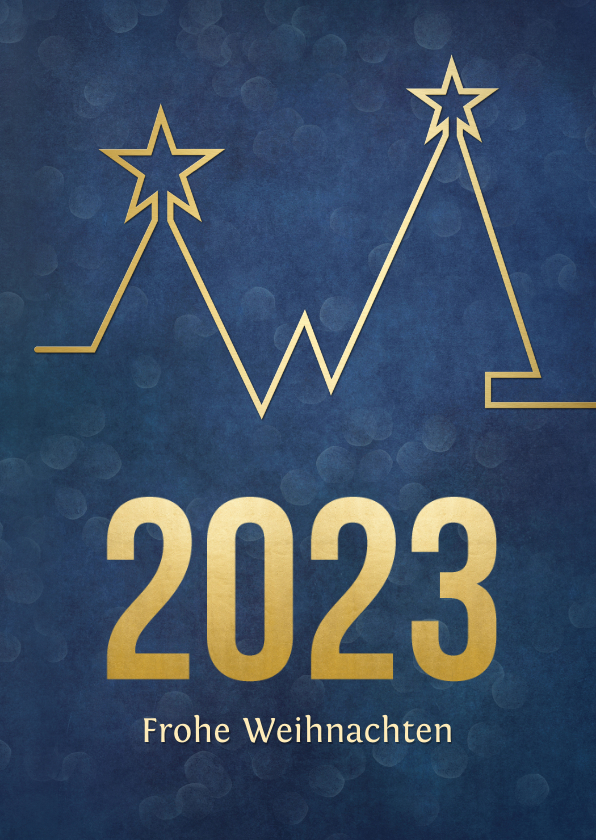 Weihnachtskarte Firma 2023 Trendlinie Send a Smile
