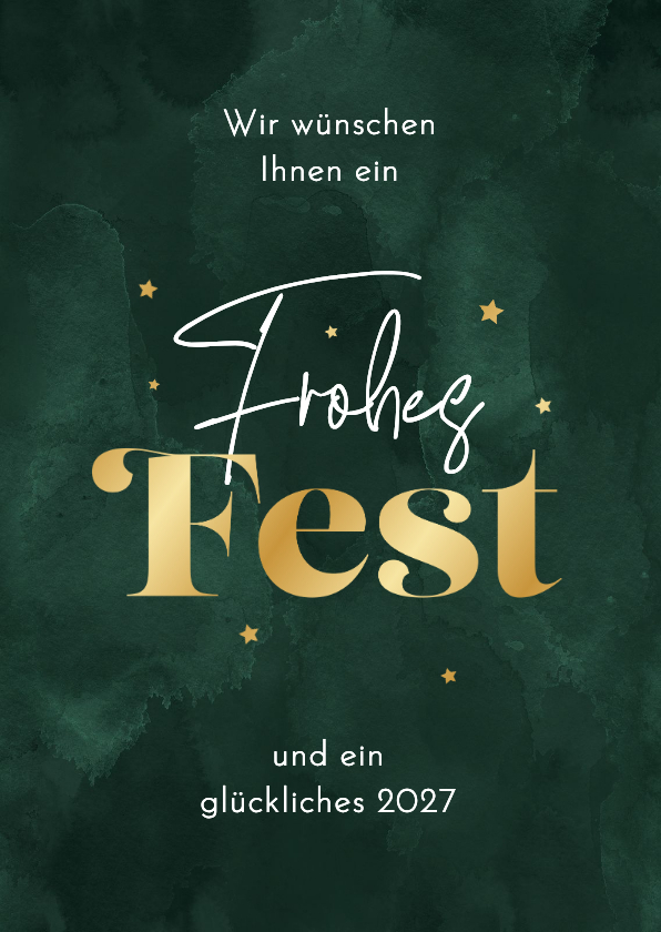 Weihnachtskarte 'Frohes Fest' gold SOS Kinderdörfer - Geschäftliche Weihnachtskarten Geschäftliche Weihnachtskarten - Weihnachtskarte 'Frohes Fest' gold SOS Kinderdörfer