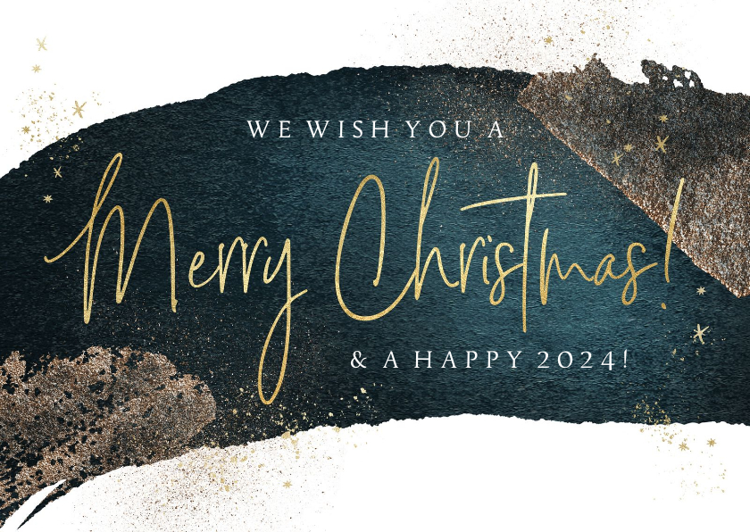 Geschäftliche Weihnachtskarten - Weihnachtskarte für Belegschaft 'Merry Christmas'
