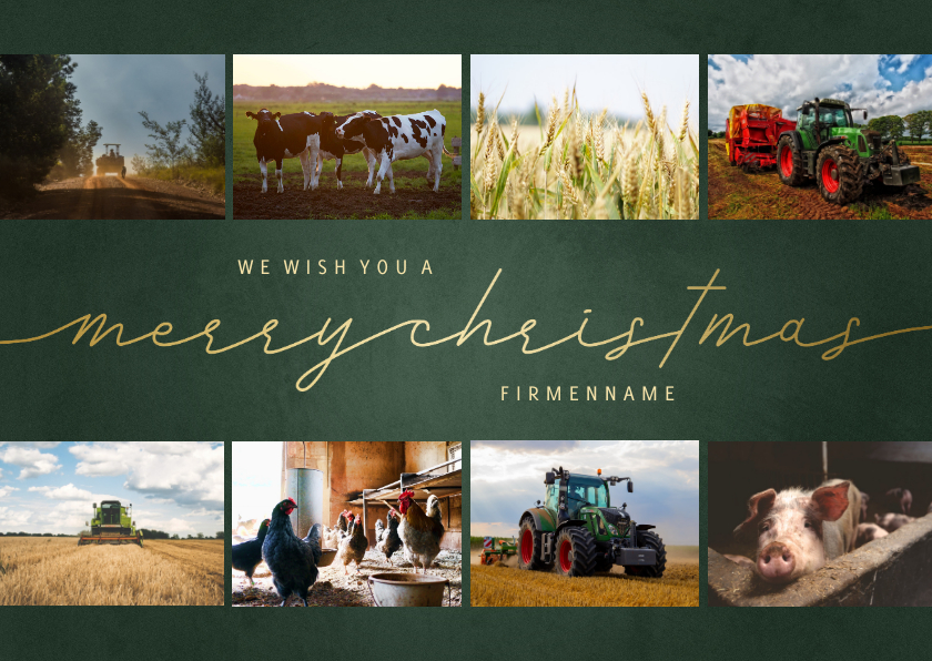 Geschäftliche Weihnachtskarten - Weihnachtskarte geschäftlich Merry Christmas & 8 Fotos
