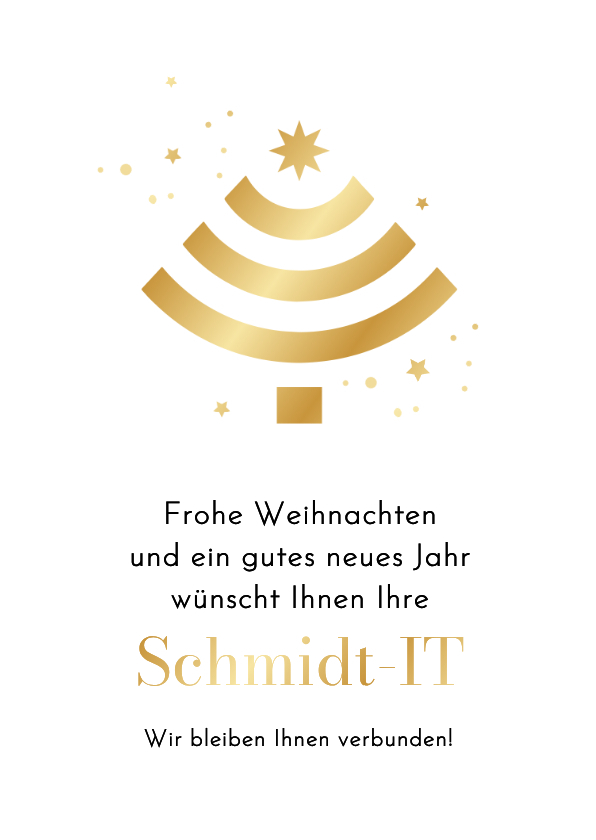Weihnachtskarte IT Firma Wifi-Signal 'Verbunden bleiben ' - Geschäftliche Weihnachtskarten Geschäftliche Weihnachtskarten - Weihnachtskarte IT Firma Wifi-Signal 'Verbunden bleiben '