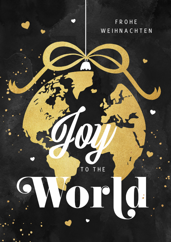 Geschäftliche Weihnachtskarten - Weihnachtskarte Weltkugel SOS Kinderdörfer