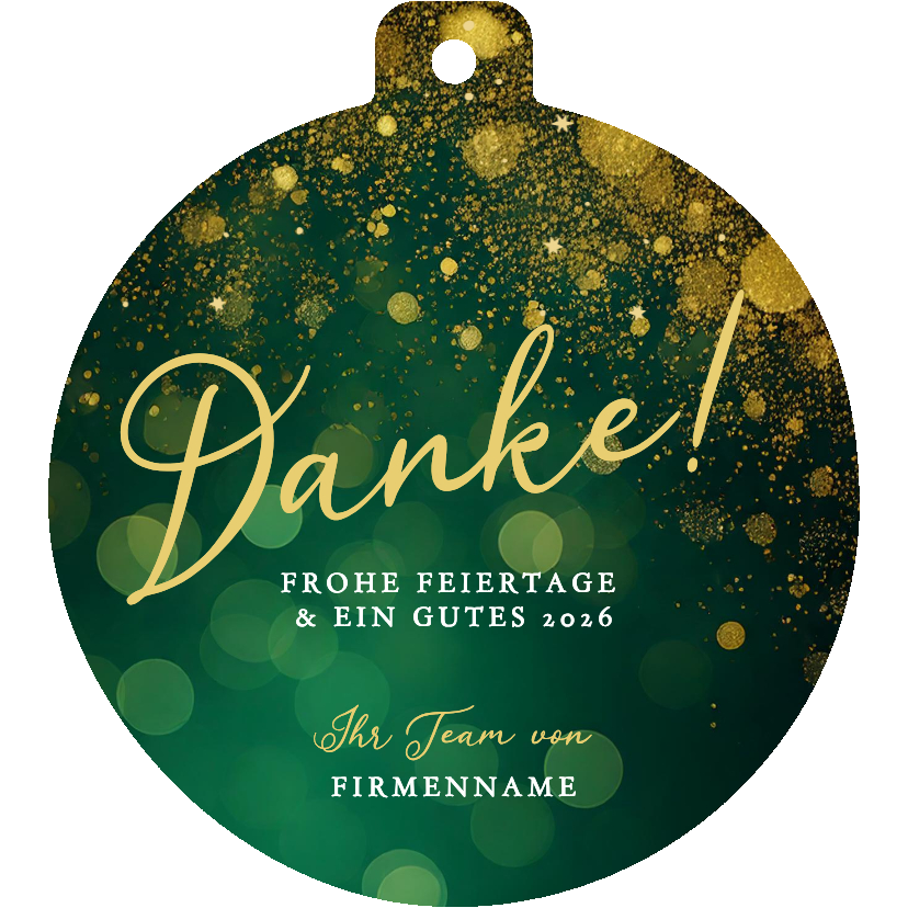 Weihnachtskugel geschäftliche Dankeskarte Weihnachten - Geschäftliche Weihnachtskarten Geschäftliche Weihnachtskarten - Weihnachtskugel geschäftliche Dankeskarte Weihnachten