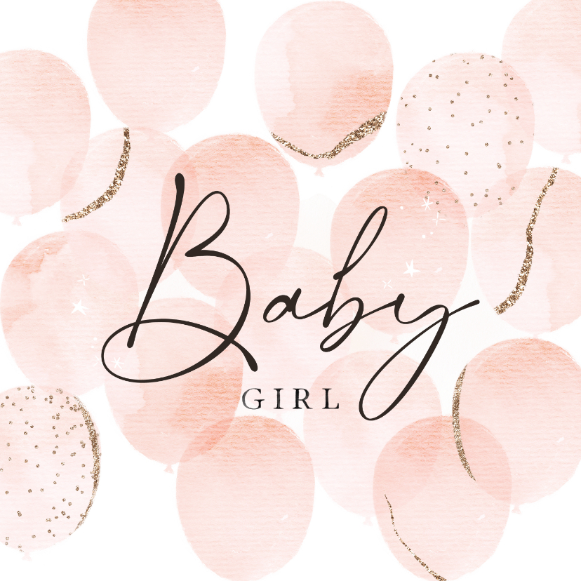 Glückwunschkarten - 'Baby Girl' Glückwunschkarte Geburt