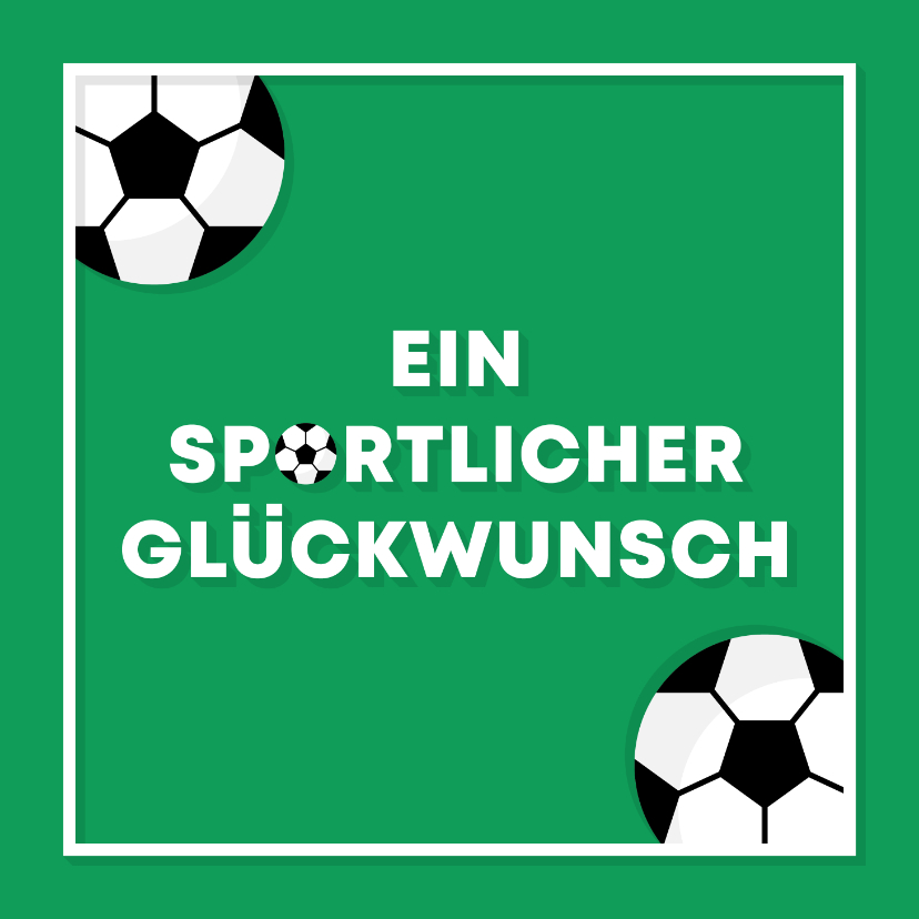 Glückwunschkarten - Fußball Glückwunschkarte